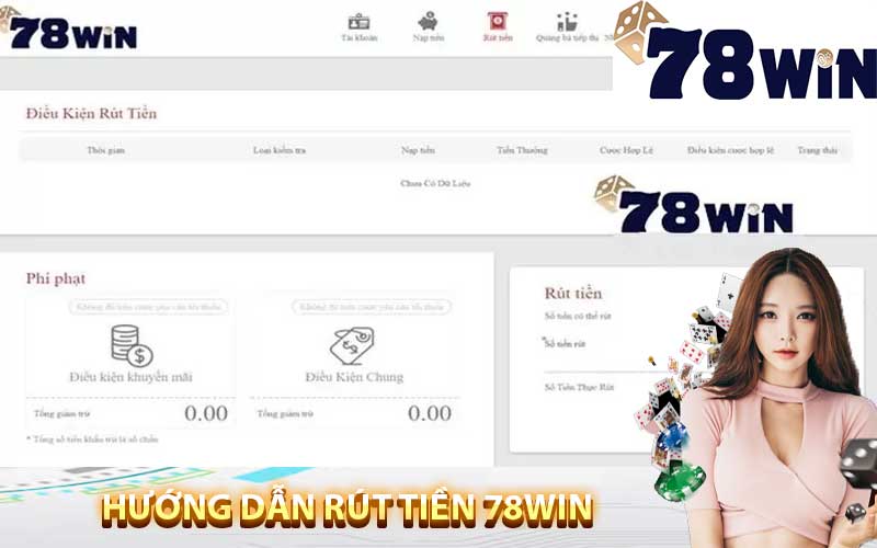 hướng dẫn rút tiền 78win